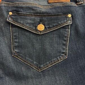 Mavi Jeans Womens Size 31 / 12 Bootcut Distressed Flap Pocket Malin Stretch